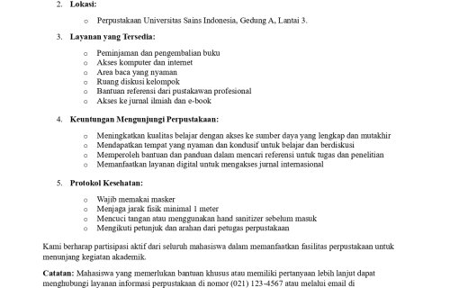 Pengumuman Seruan Mahasiswa