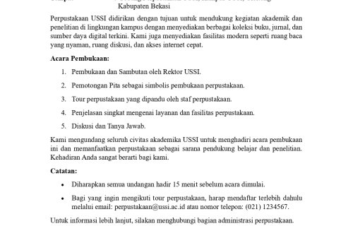 Pembukaan Perpustakaan